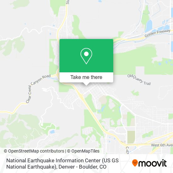 National Earthquake Information Center (US GS National Earthquake) map