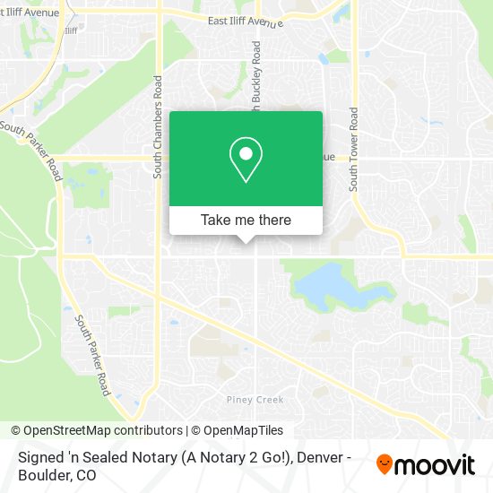 Signed 'n Sealed Notary (A Notary 2 Go!) map