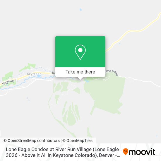 Lone Eagle Condos at River Run Village (Lone Eagle 3026 - Above It All in Keystone Colorado) map