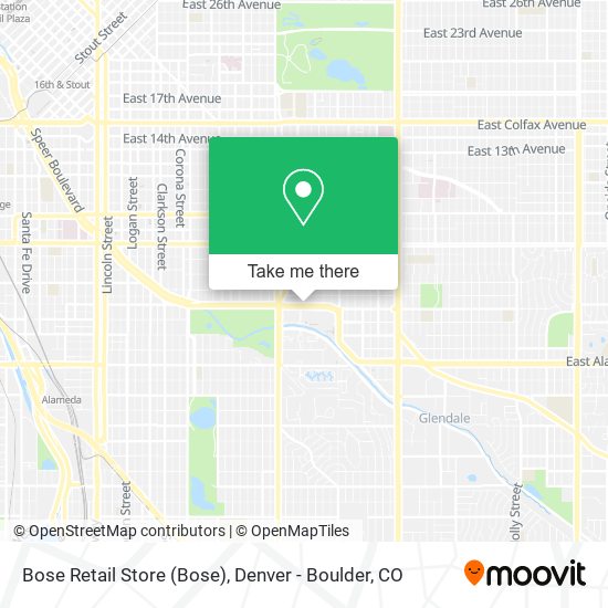 Bose Retail Store map