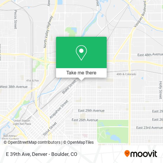 Mapa de E 39th Ave