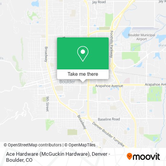 Mapa de Ace Hardware (McGuckin Hardware)