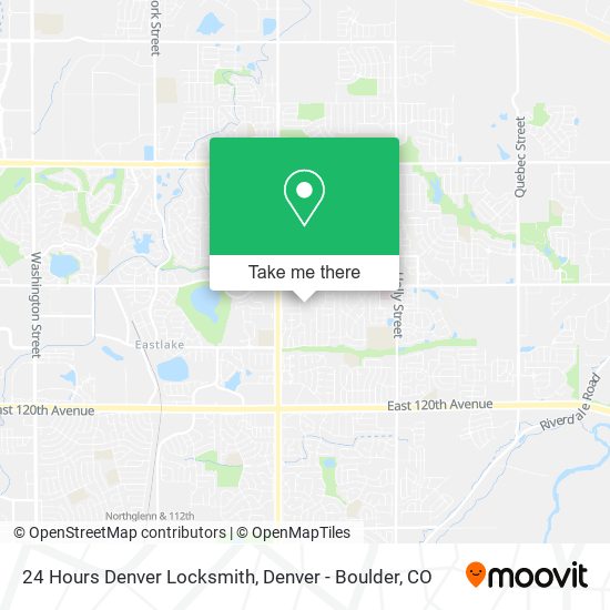 24 Hours Denver Locksmith map