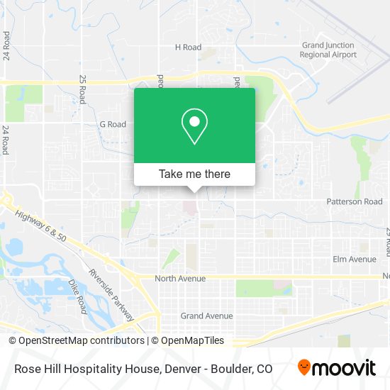 Rose Hill Hospitality House map
