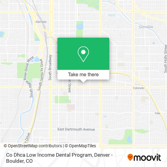 Co Dhca Low Income Dental Program map