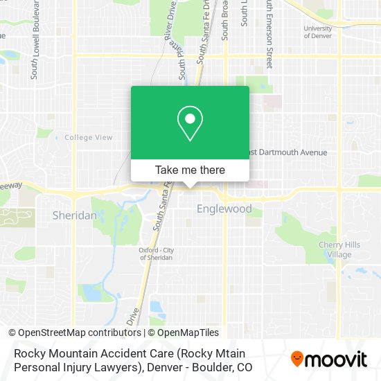 Mapa de Rocky Mountain Accident Care (Rocky Mtain Personal Injury Lawyers)