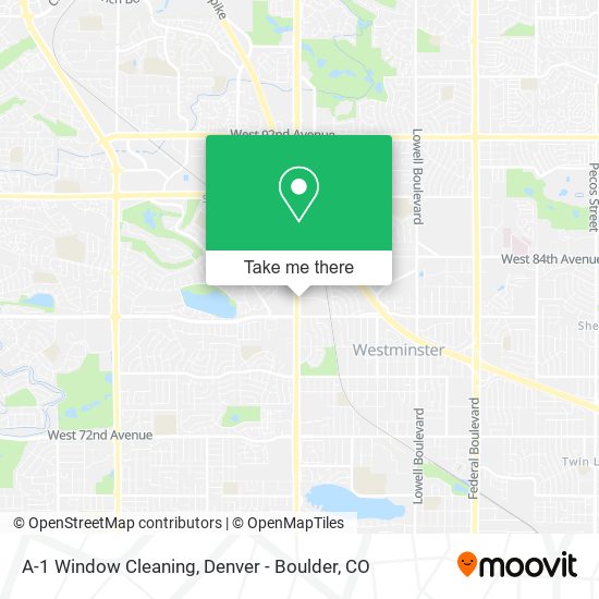 A-1 Window Cleaning map