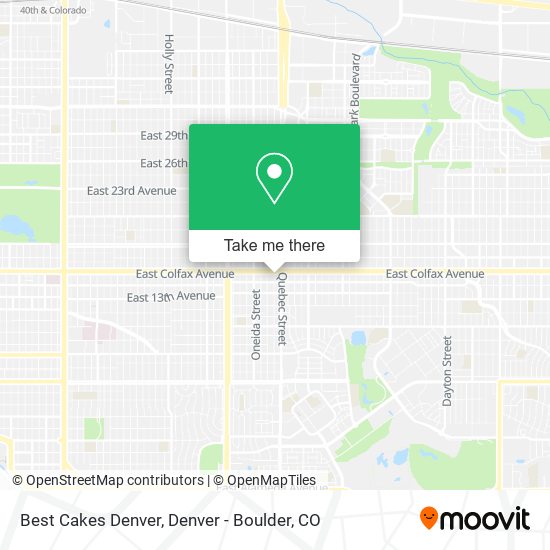 Mapa de Best Cakes Denver