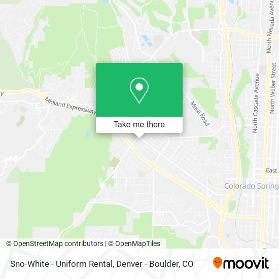 Sno-White - Uniform Rental map