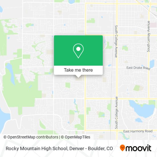 Rocky Mountain High School map