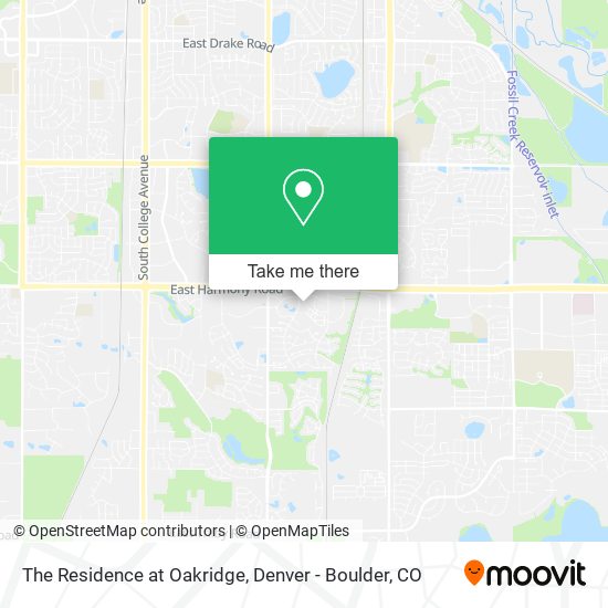 Mapa de The Residence at Oakridge