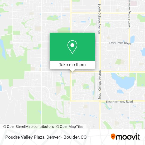 Poudre Valley Plaza map
