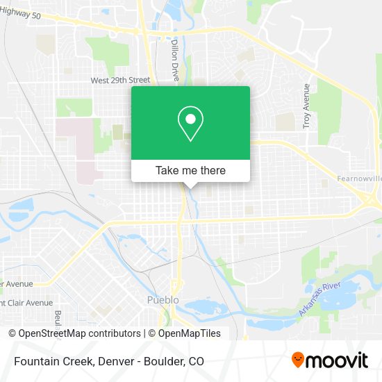 Mapa de Fountain Creek