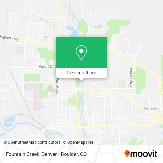 Fountain Creek map
