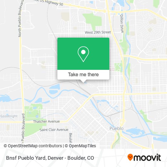 Mapa de Bnsf Pueblo Yard