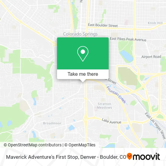 Maverick Adventure's First Stop map