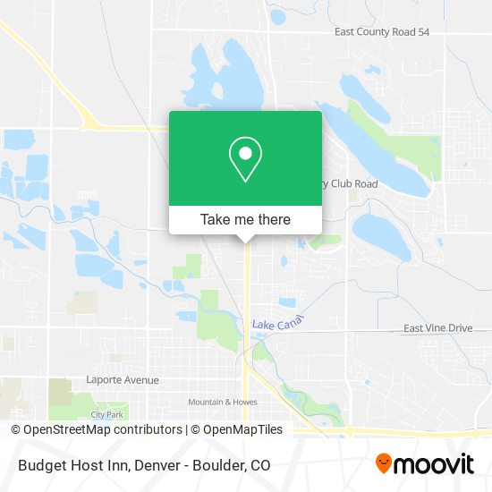 Mapa de Budget Host Inn