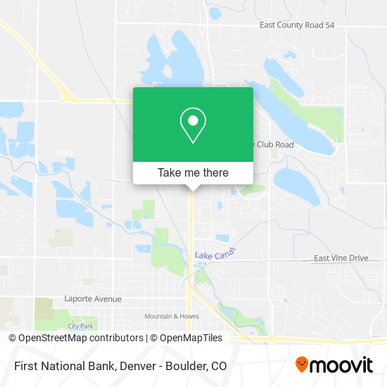 First National Bank map