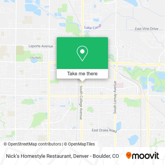 Nick's Homestyle Restaurant map