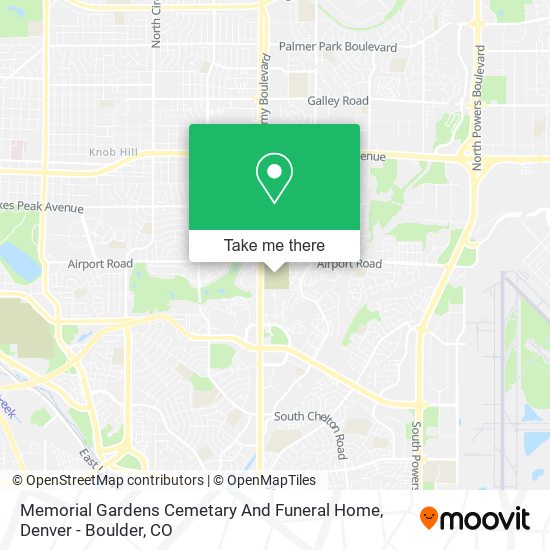 Mapa de Memorial Gardens Cemetary And Funeral Home