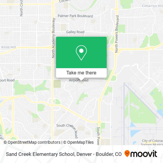Sand Creek Elementary School map