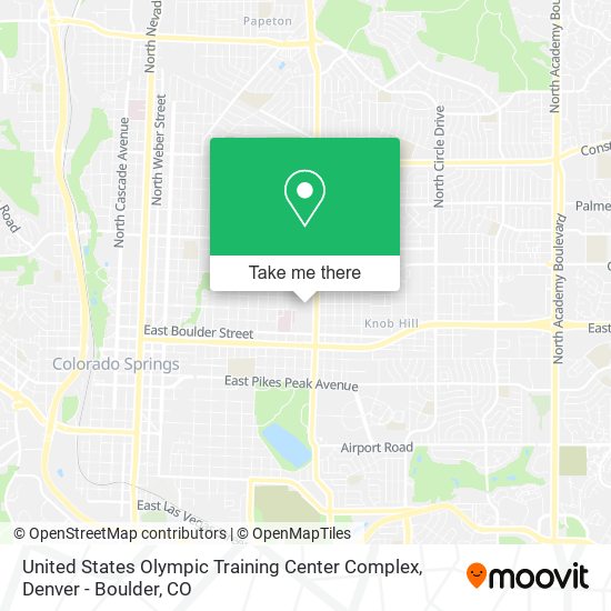 Mapa de United States Olympic Training Center Complex