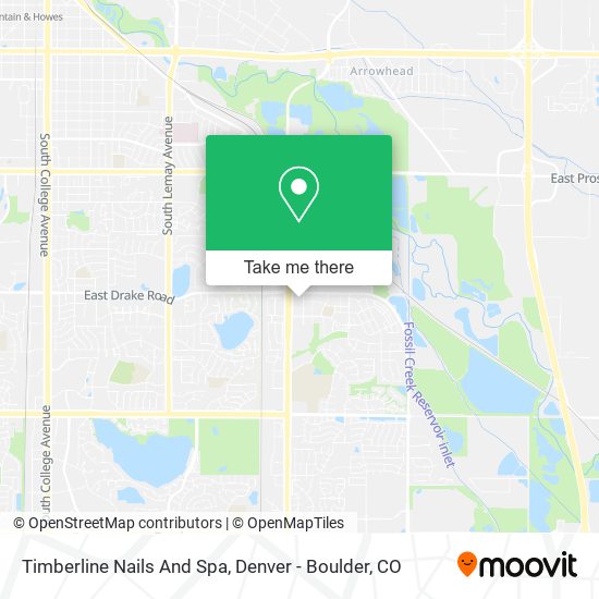 Mapa de Timberline Nails And Spa