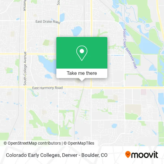 Colorado Early Colleges map