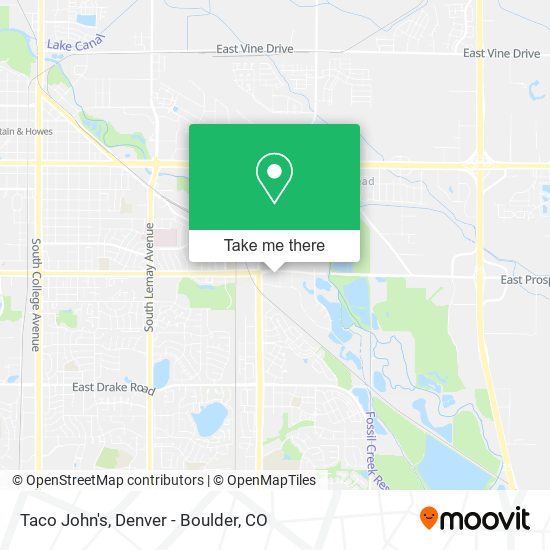 Mapa de Taco John's