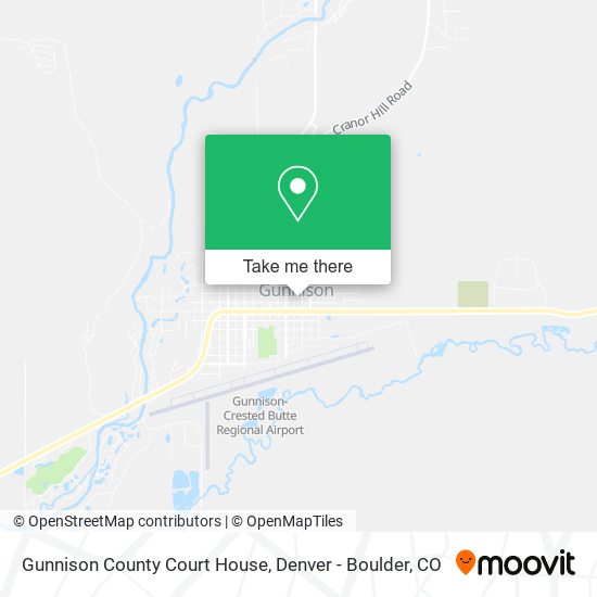 Gunnison County Court House map