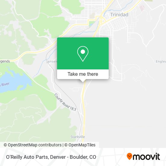 Mapa de O'Reilly Auto Parts