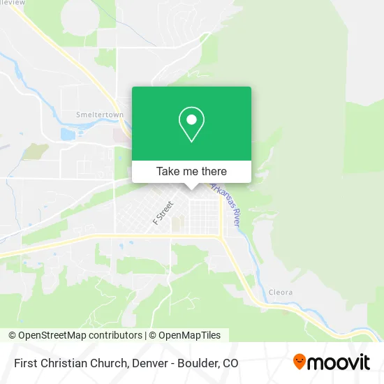 First Christian Church map