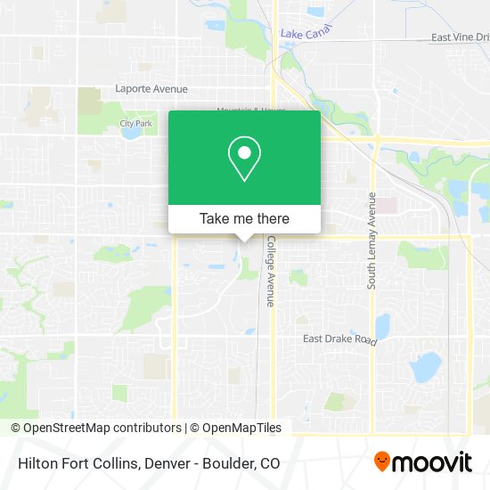Hilton Fort Collins map