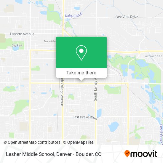 Lesher Middle School map