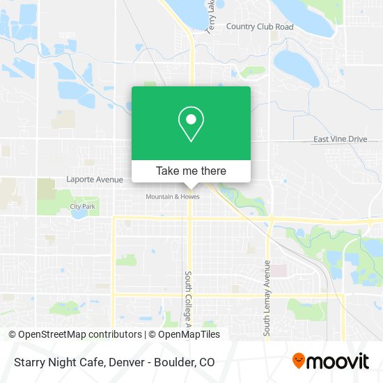 Mapa de Starry Night Cafe