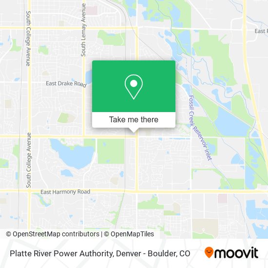 Mapa de Platte River Power Authority