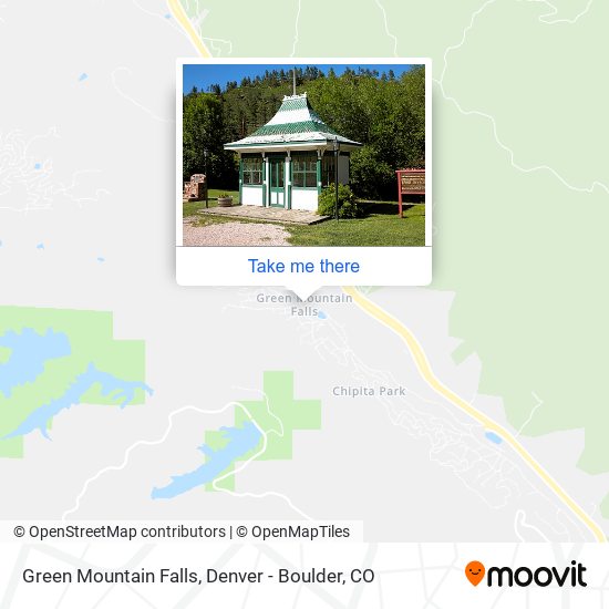 Mapa de Green Mountain Falls
