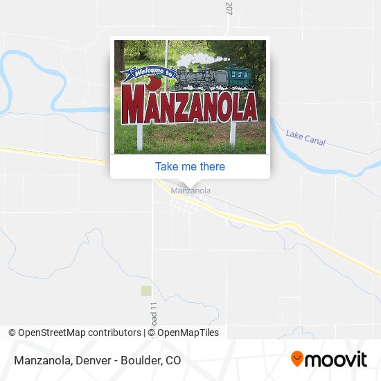 Manzanola map