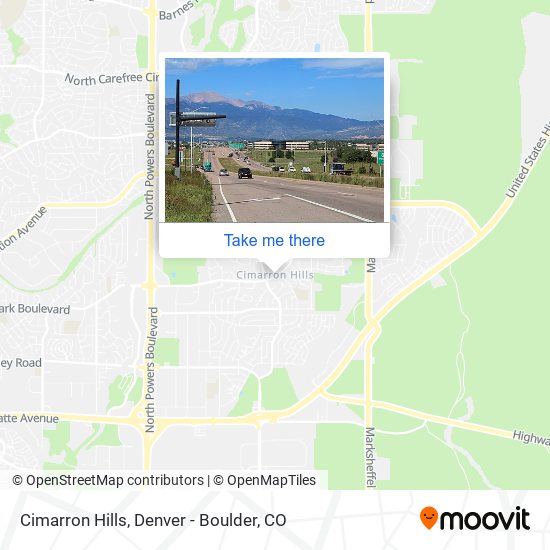 Mapa de Cimarron Hills