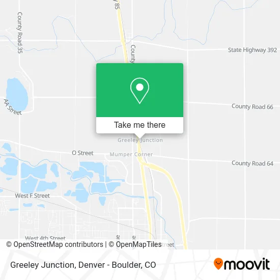 Greeley Junction map