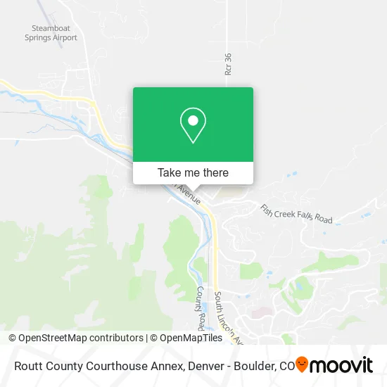 Routt County Courthouse Annex map