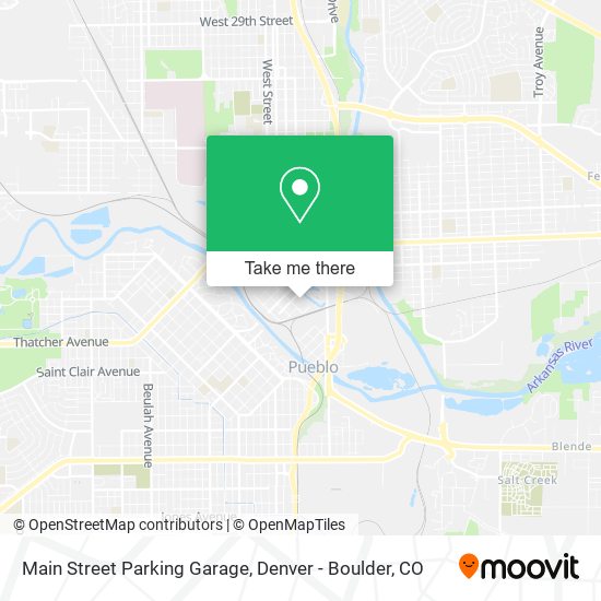 Mapa de Main Street Parking Garage