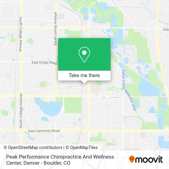 Peak Performance Chiropractice And Wellness Center map