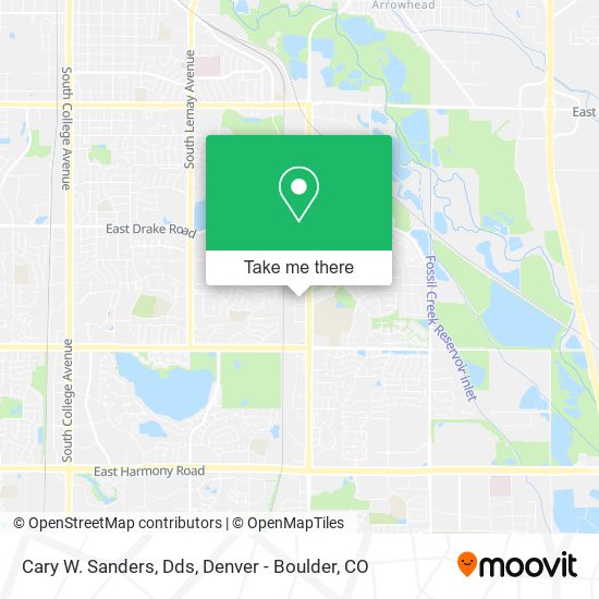 Cary W. Sanders, Dds map