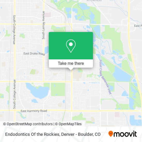 Endodontics Of the Rockies map