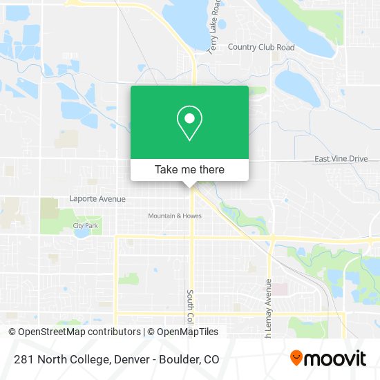 Mapa de 281 North College