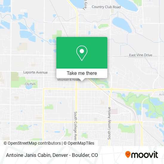 Antoine Janis Cabin map