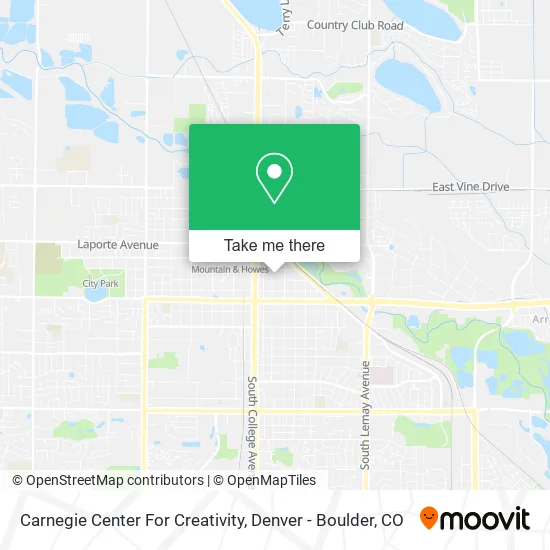 Carnegie Center For Creativity map