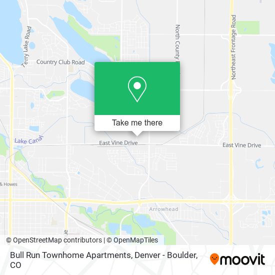 Bull Run Townhome Apartments map