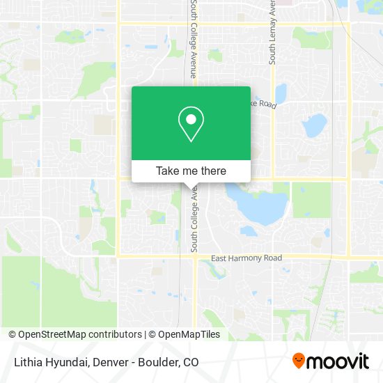 Lithia Hyundai map